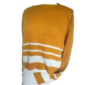 SO Yellow & White Stripe Sweater - S
